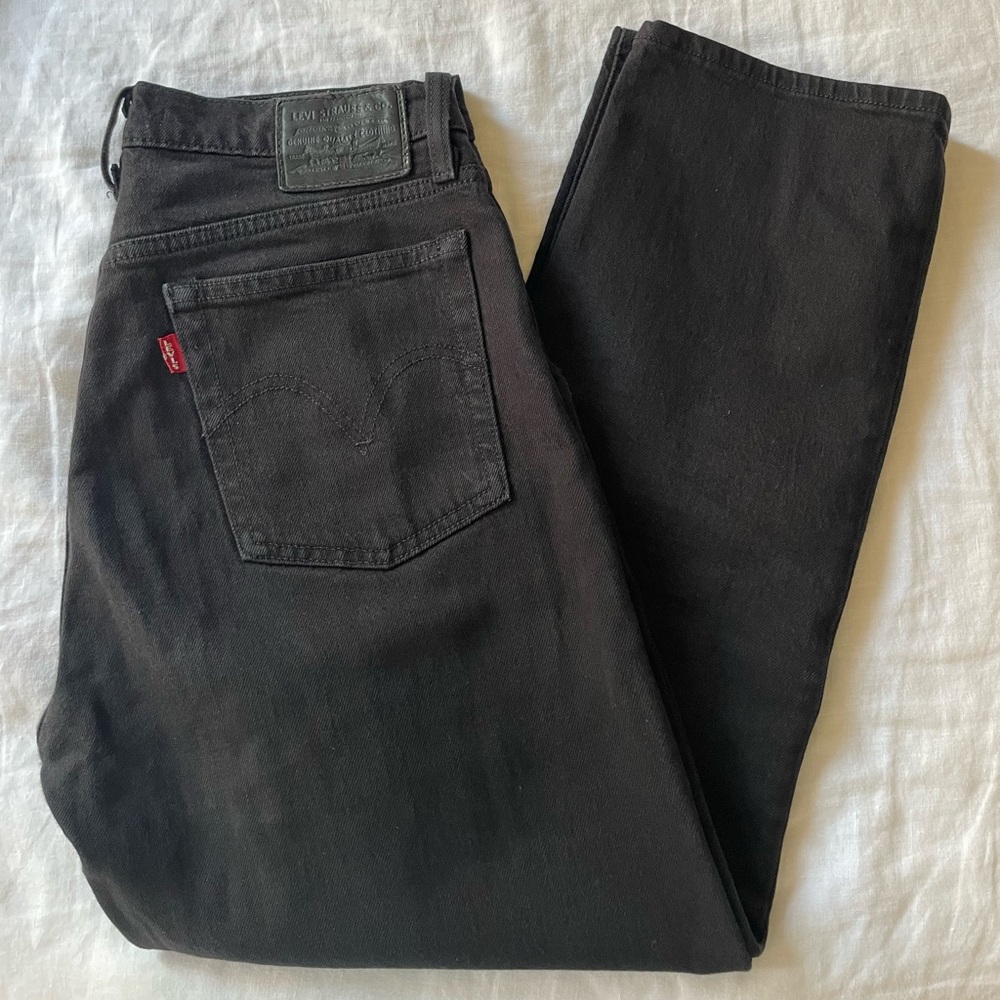 Levi's Wedgie Straight Black Jeans